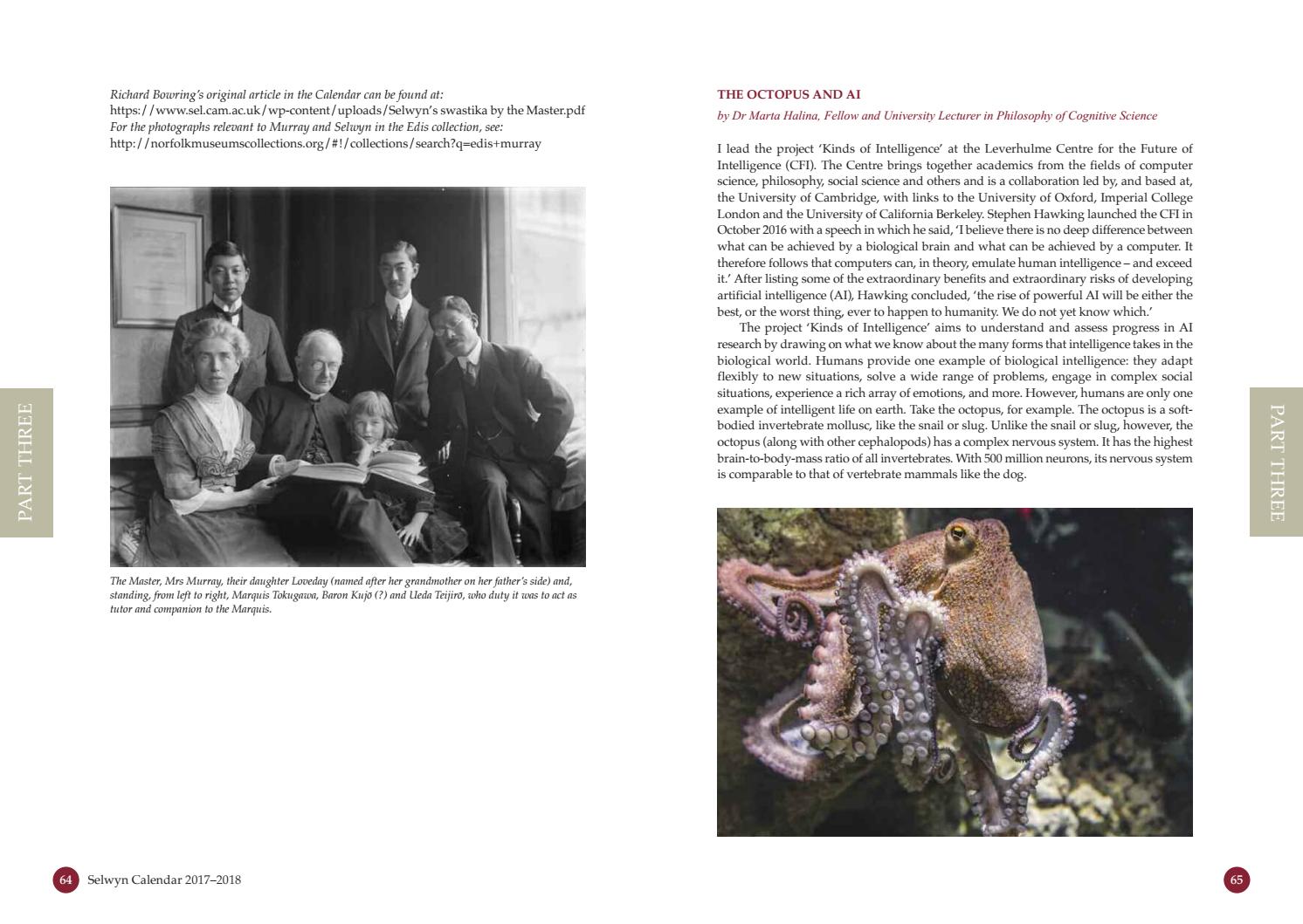 Selwyn College Calendar 17 18 By Selwyn Alumni Issuu