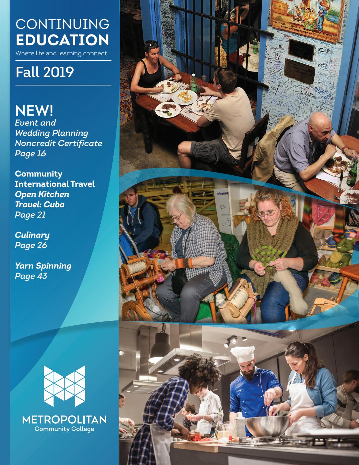 Continuing Education Fall Mailer 2019 by MCC Community & Workforce