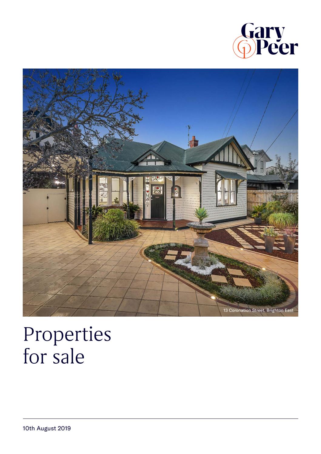 Gary Peer properties for sale Saturday 10th August 2019 by Gary Peer