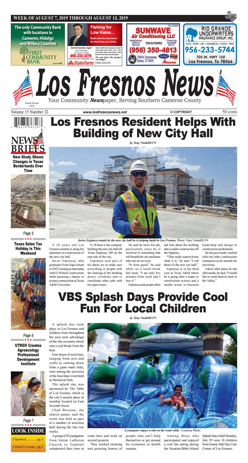 Los Fresnos News August 7, 2019 by La Feria News Issuu