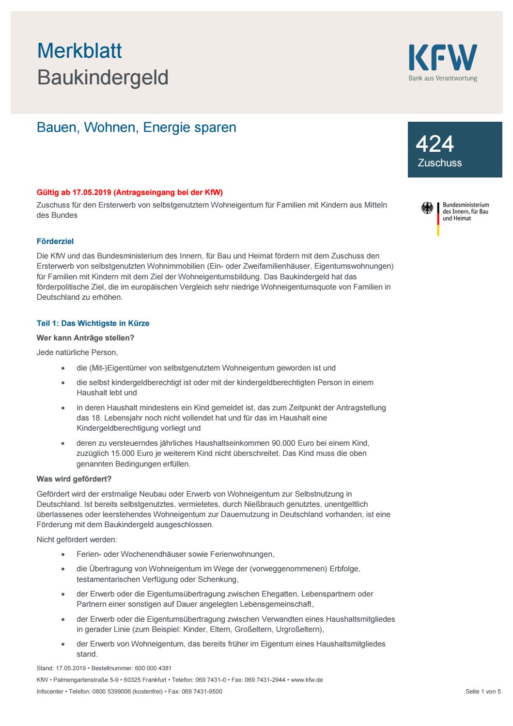 Baukindergeld Mit Zuschuss Vom Staat Ins Eigene Zuhause By
