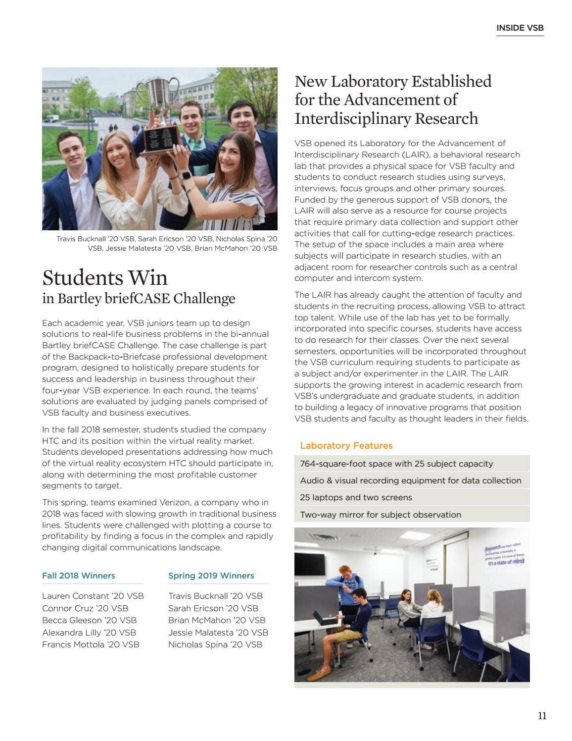 Summer Villanova Business Magazine 2019 by Villanova School of Business