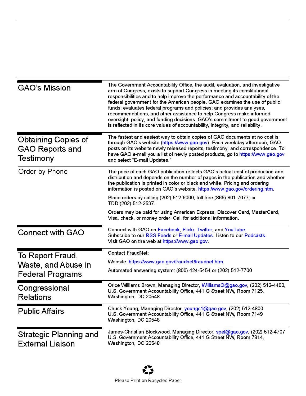 PUERTO RICO HURRICANES: Status of FEMA Funding, Oversight, and Recovery ...