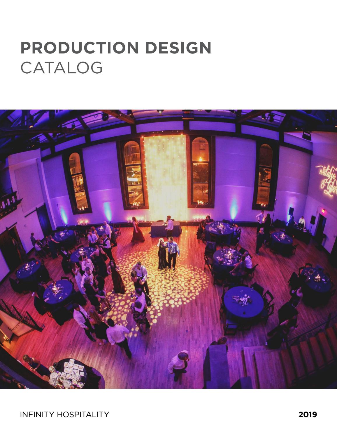 Production Design Catalog by Infinity Hospitality Group Issuu