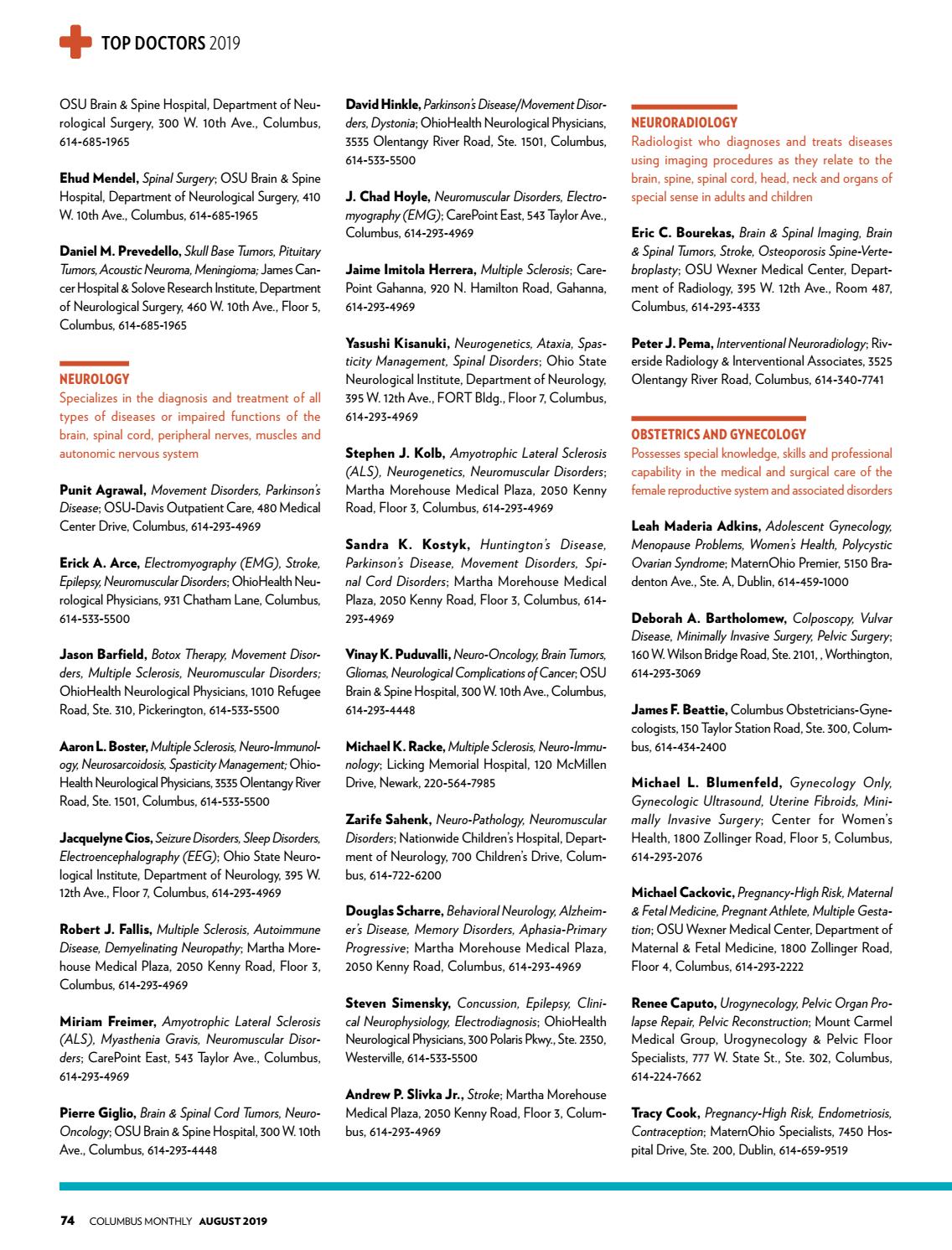 Top Doctors 2019 by The Columbus Dispatch Issuu
