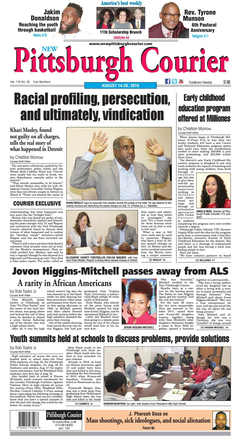 New Pittsburgh Courier 8 14 19 Edition By Real Times Media Issuu