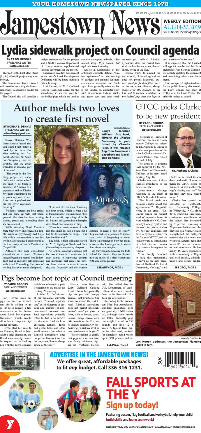 Jamestown News August 14, 2019 by Jamestown News Issuu