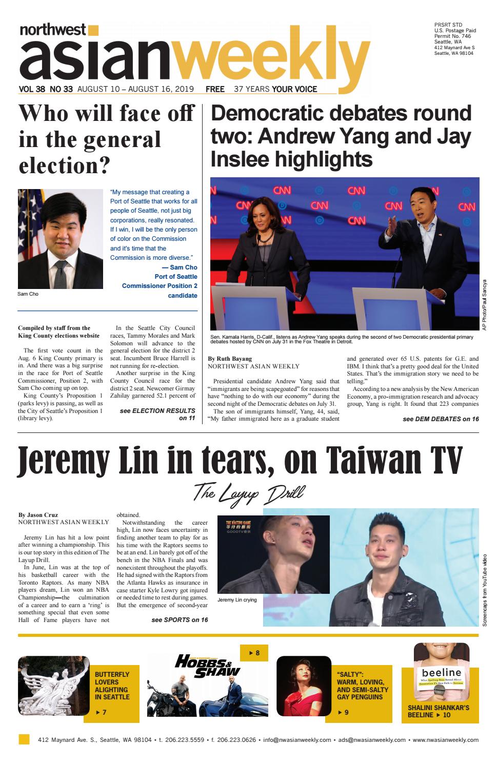 VOL 38 NO 33 | AUGUST 10 - AUGUST 16, 2019 by Northwest Asian Weekly ...