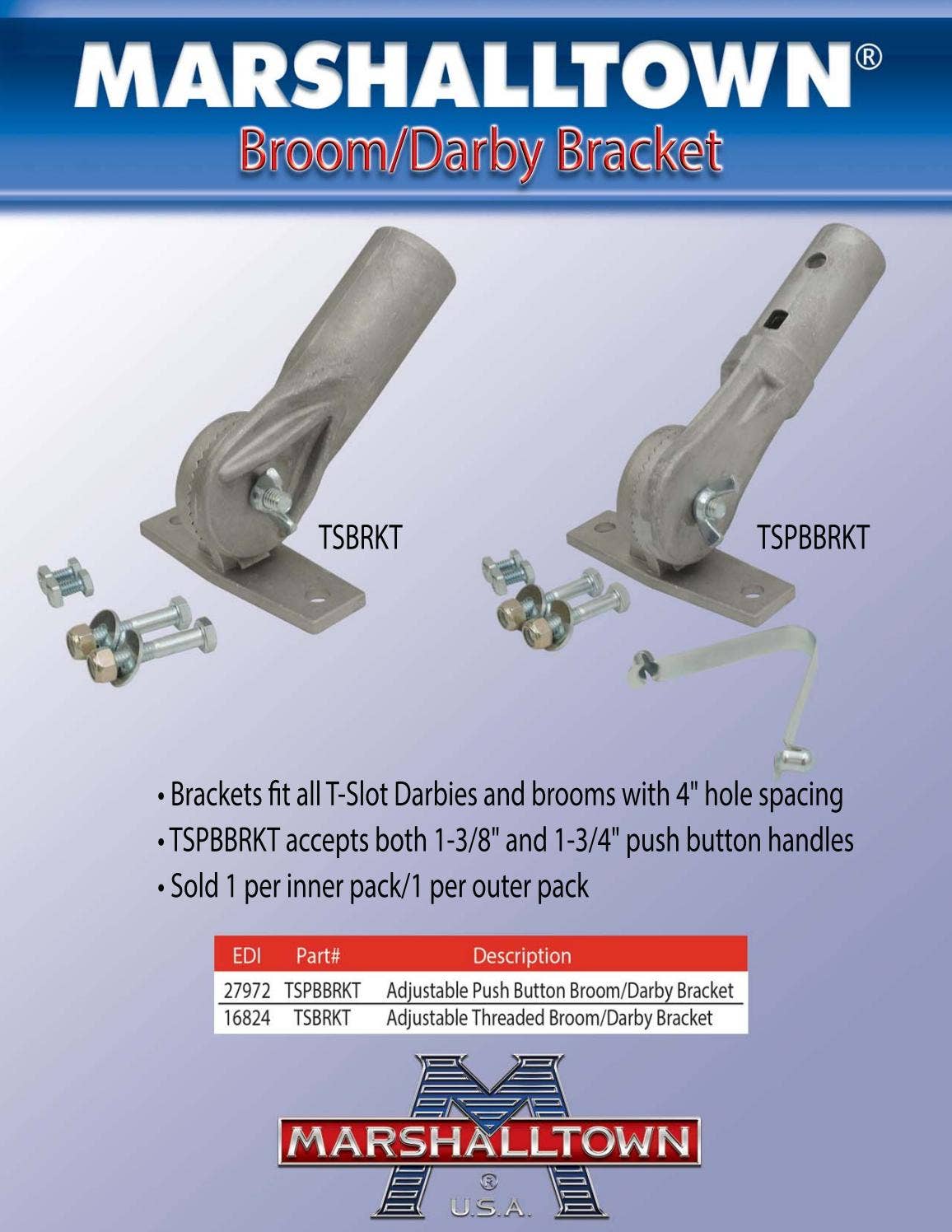 Marshalltown Broom/Darby Bracket by Ram Tool Construction Supply Co ...