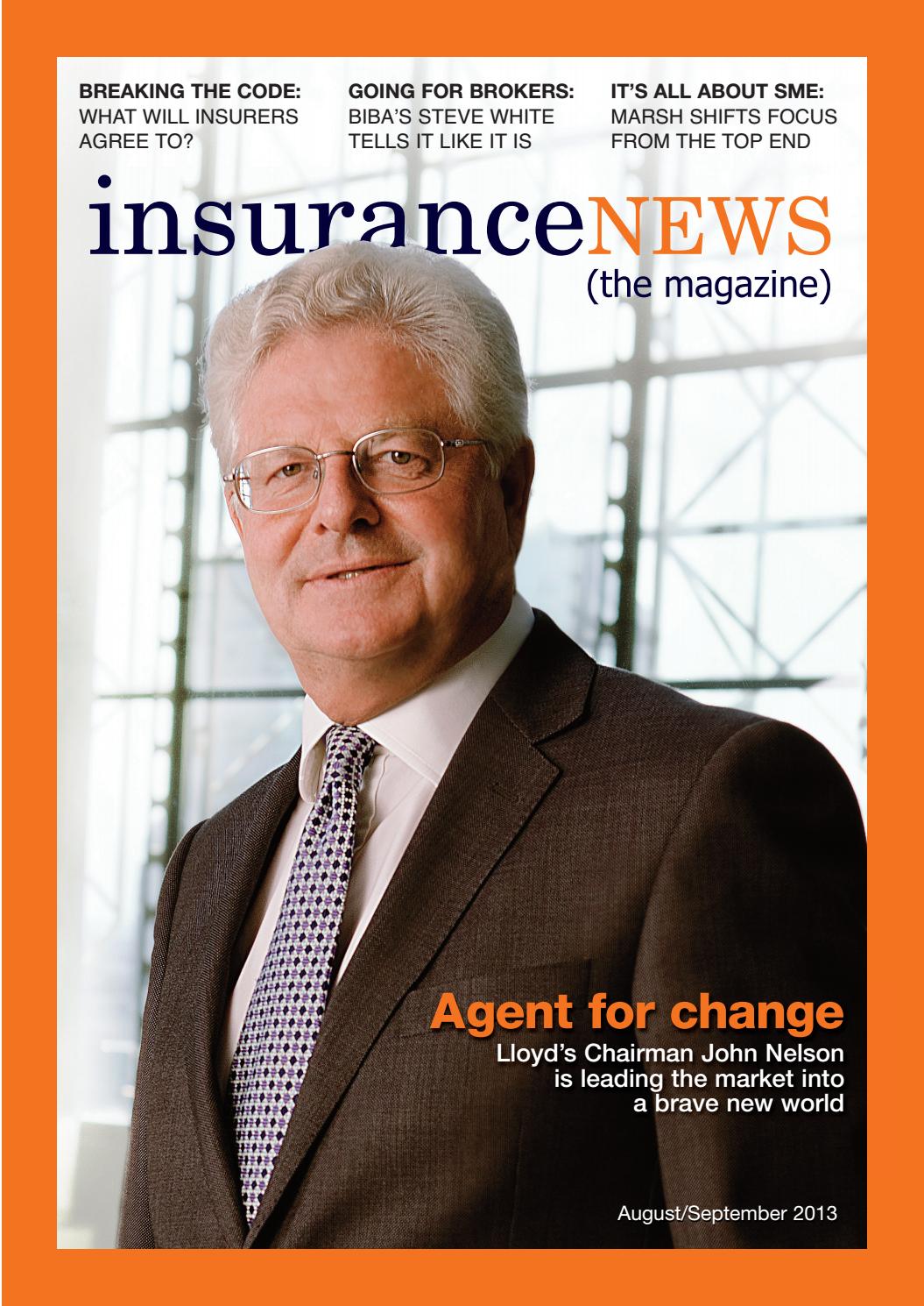 AUG/SEP 2013 Insurance News (the magazine) by Insurance News (the