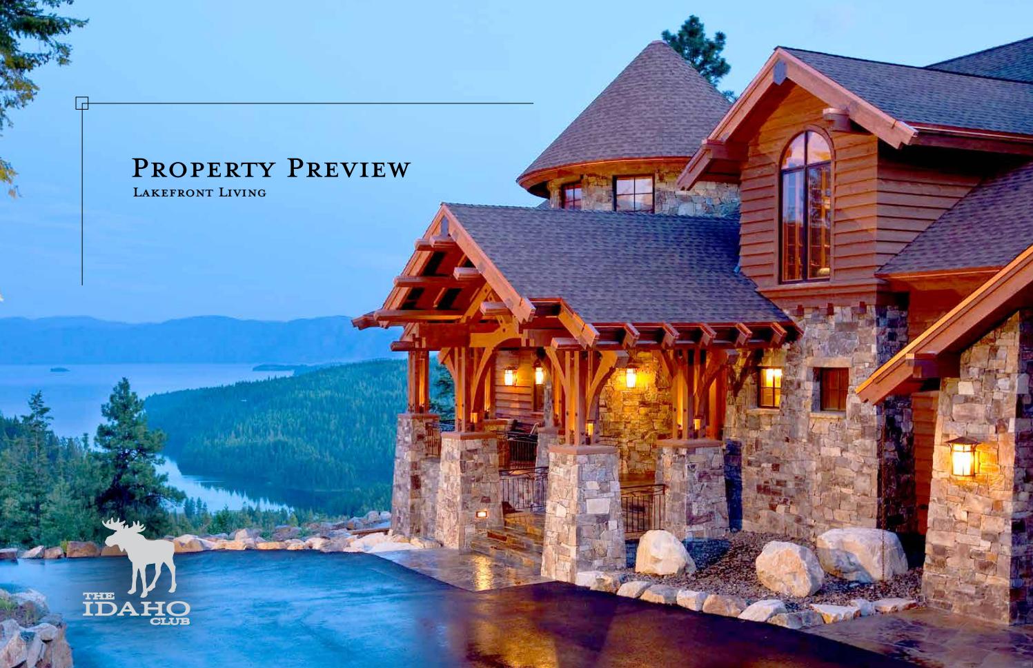 The Idaho Club Lakefront Brochure by Real Living Productions - Issuu