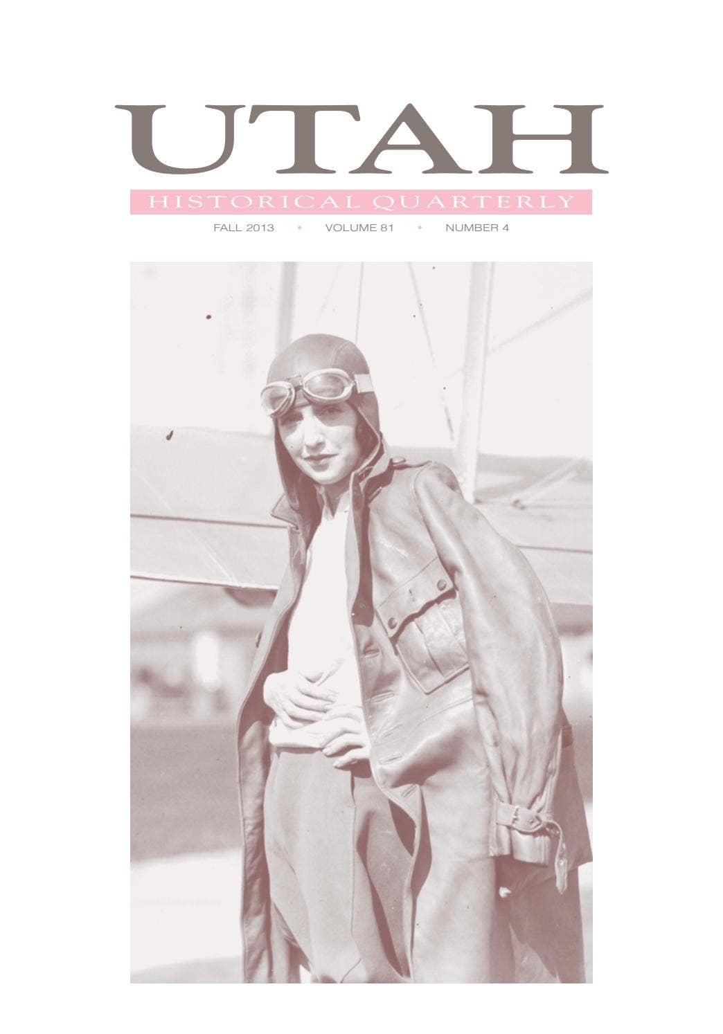 Utah Historical Quarterly, Volume 81, Number 4, 2013 by Utah Historical  Society - Issuu, image size:1044x1494