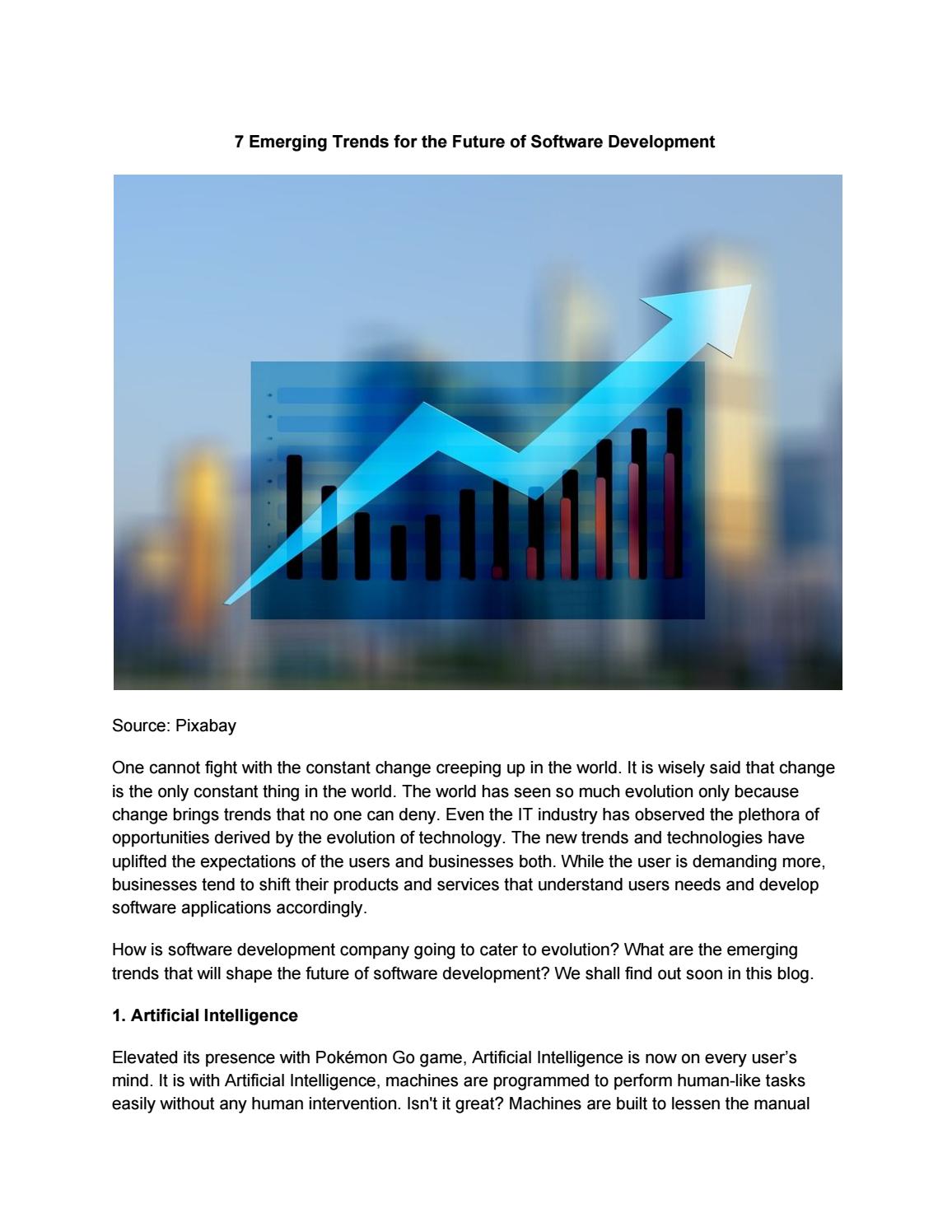 7 Emerging Trends For The Future Of Software Development By Siya Carla Issuu