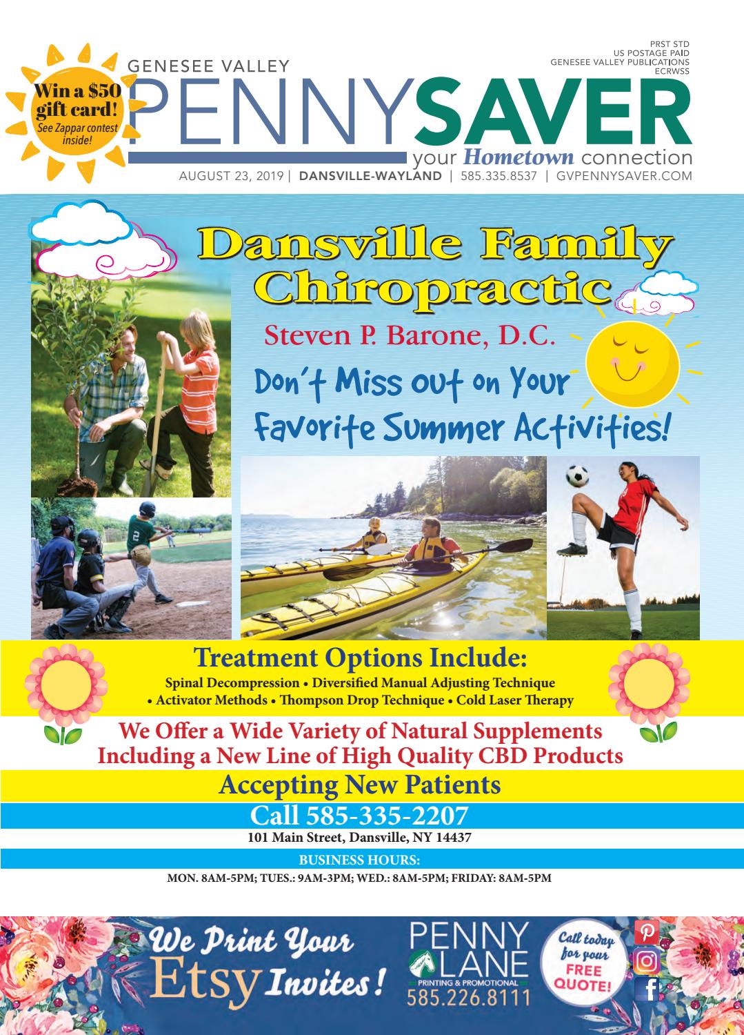 Dansville Wayland Edition Genesee Valley Penny Saver 8 23 2019 By Genesee Valley Publications Issuu