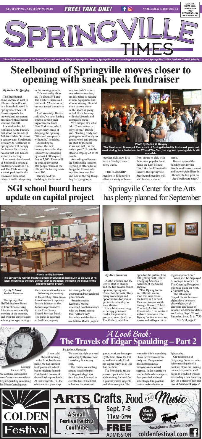 08/23/19 Springville Times by Community Source Issuu