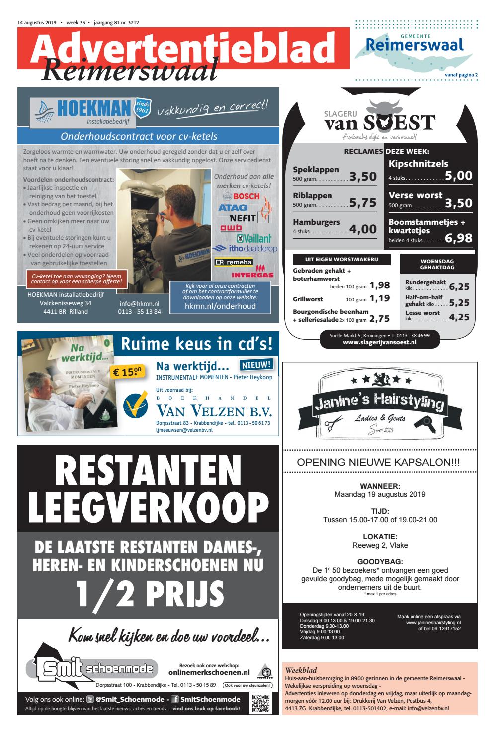 Advertentieblad Reimerswaal Week 33 19 By Advertentieblad Reimerswaal Issuu