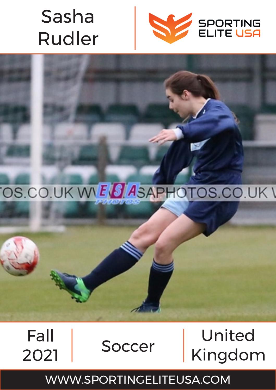Sasha Rudler Sporting CV By Sporting Elite USA Issuu