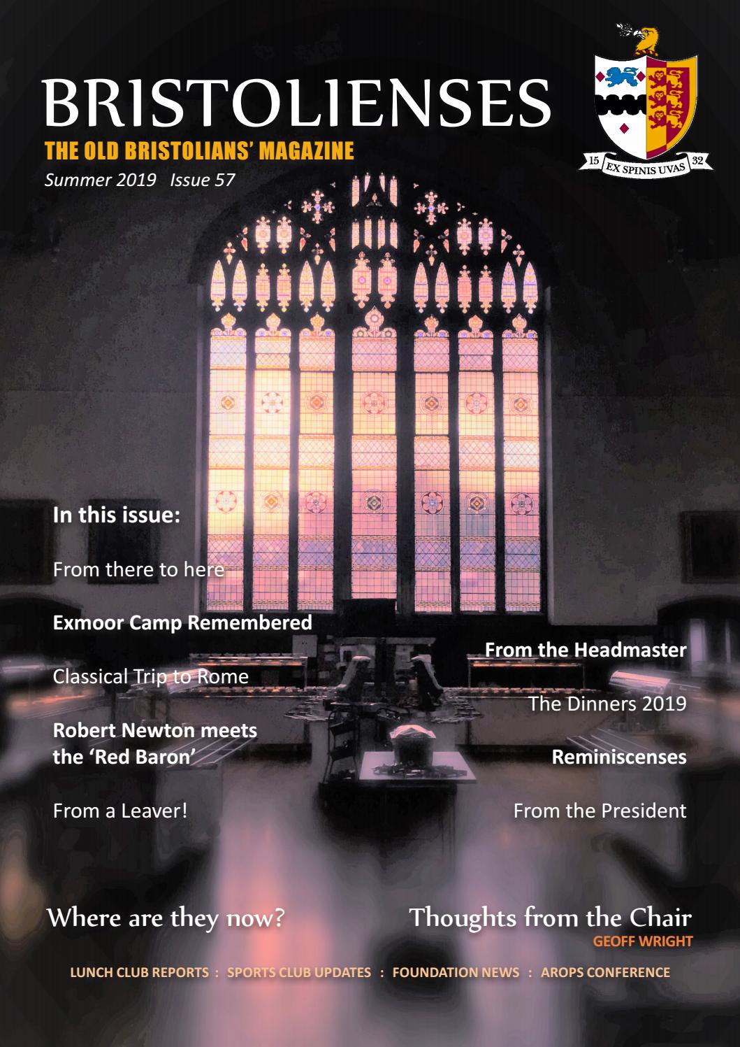 Bristolienses Issue 57 By Bristol Grammar School Issuu