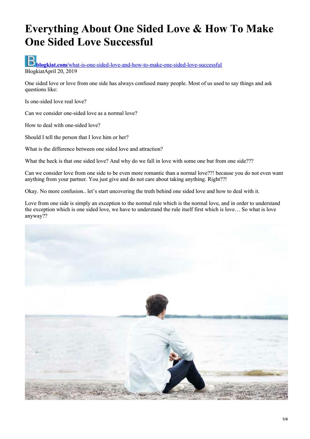 How To Make One Sided Love Successful Blogkiat Com By Blogkiatseo Issuu