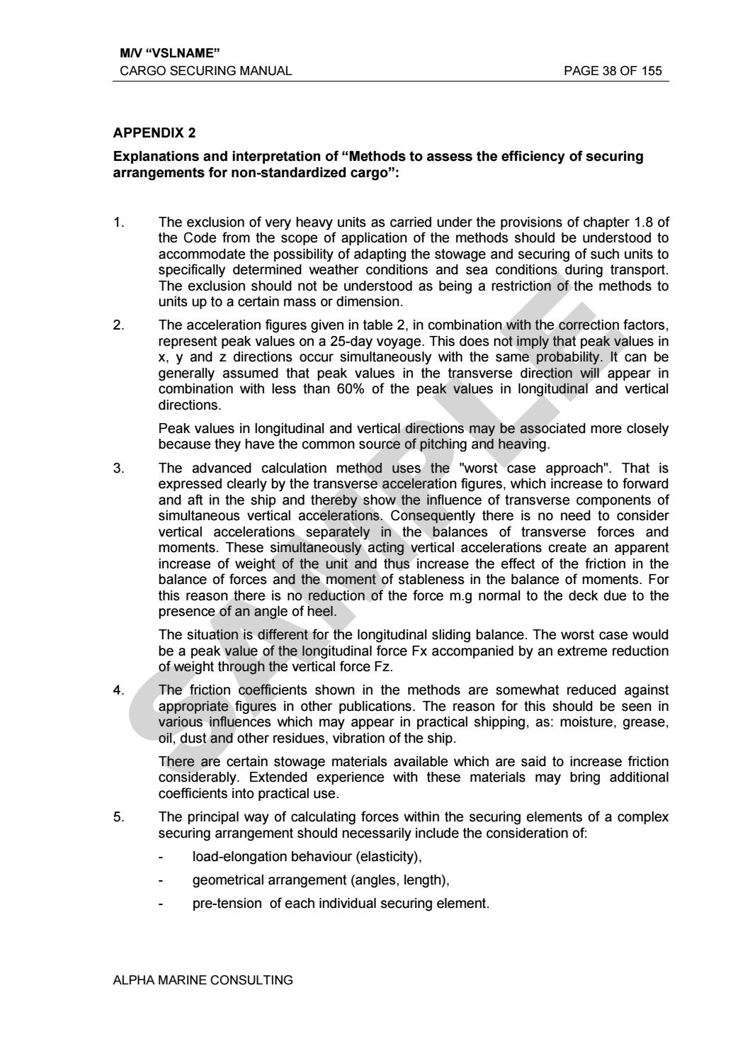Cargo Securing Manuals (CSM) by Alpha Marine Consulting Ltd. Issuu