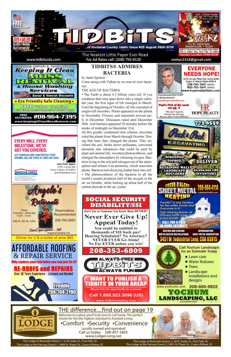 TIDBITS Issue 35 CDA Idaho 2019 By TIDBITS Kootenai County