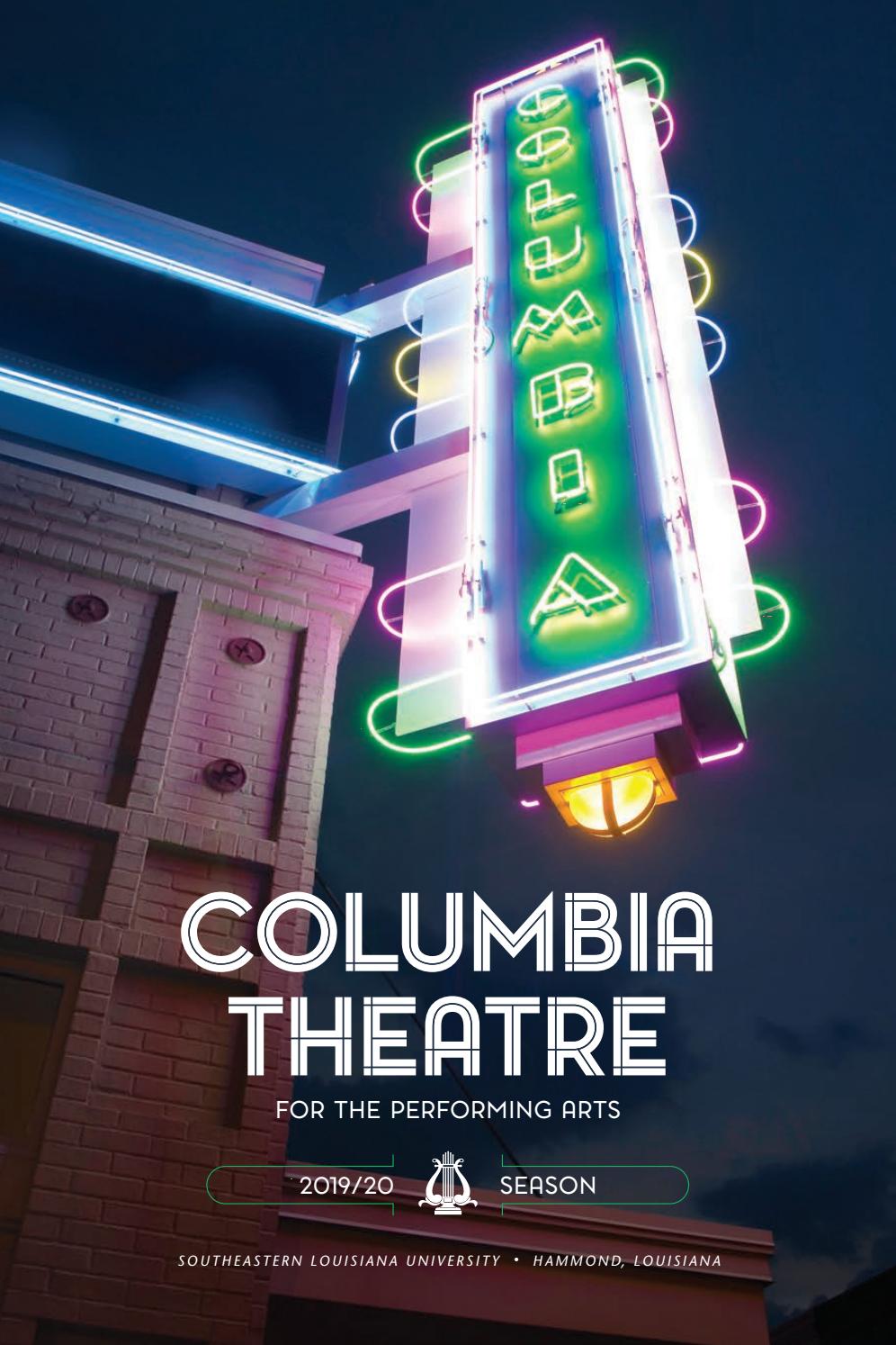 Columbia Theatre Brochure 20192020 by oursoutheastern Issuu