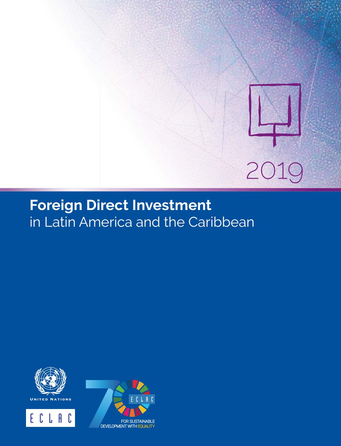 Foreign Direct Investment in Latin America and the Caribbean 2019 by  Publicaciones de la CEPAL, Naciones Unidas - Issuu