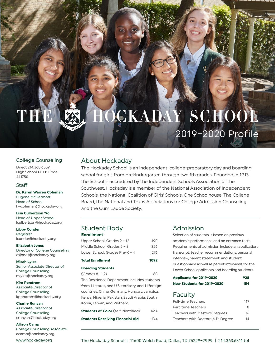 201920 Hockaday Profile by The Hockaday School Issuu