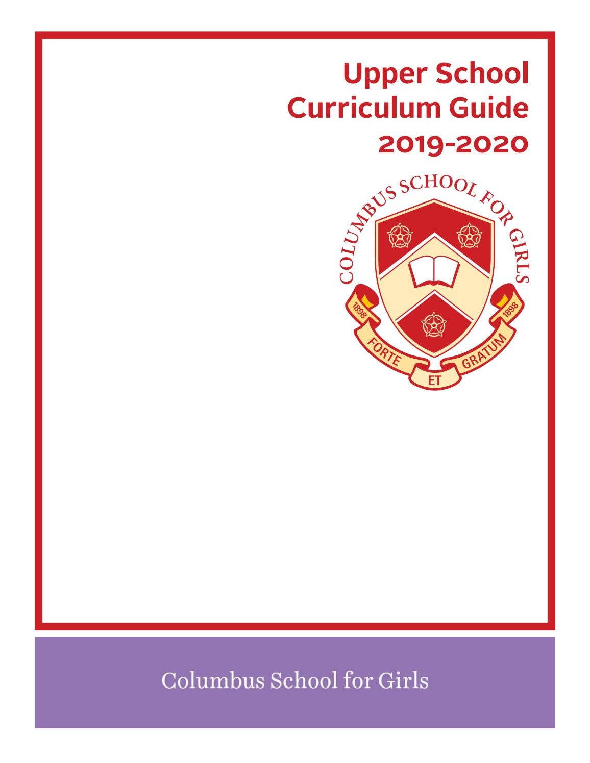 2019-2020 Upper School Curriculum Guide - Columbus School for Girls by ...