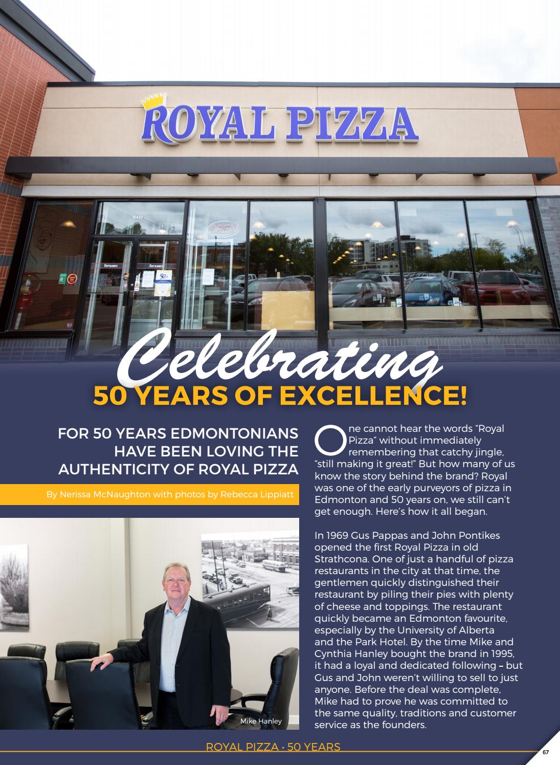Royal pizza 50th Anniversary by Business in Edmonton Magazine Issuu