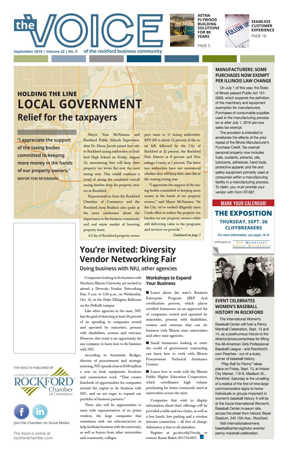 September Voice 2019 By Rockford Chamber Of Commerce Issuu