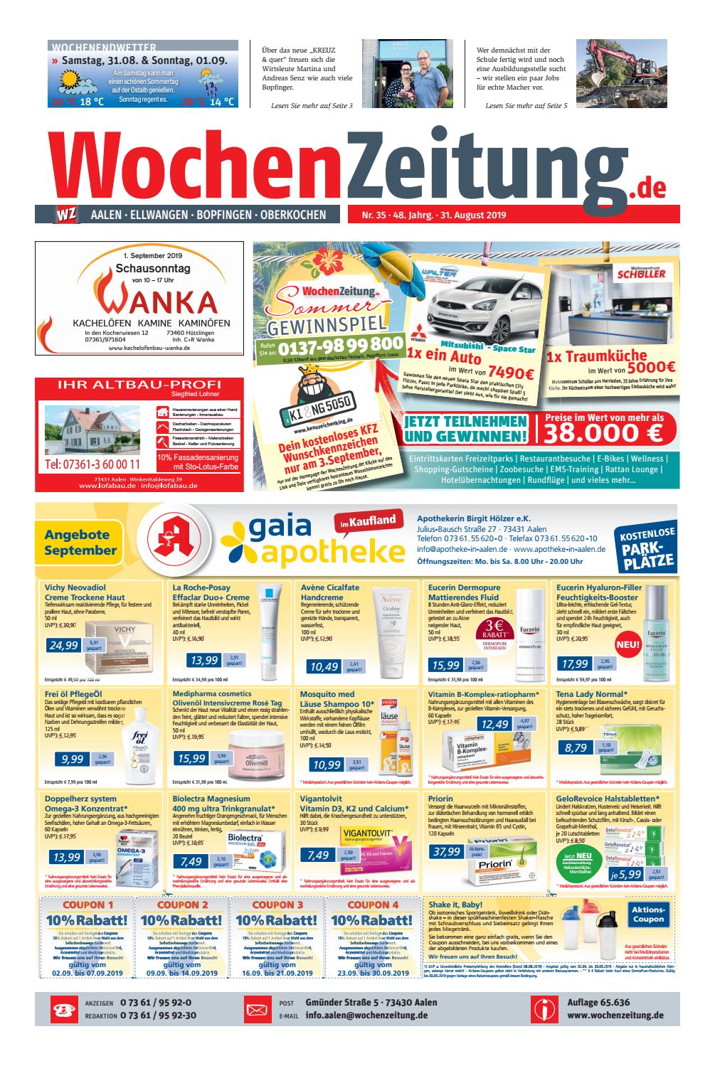 Wochenzeitung Aalen Kw 35 19 By Wochenzeitung Sonntagszeitung