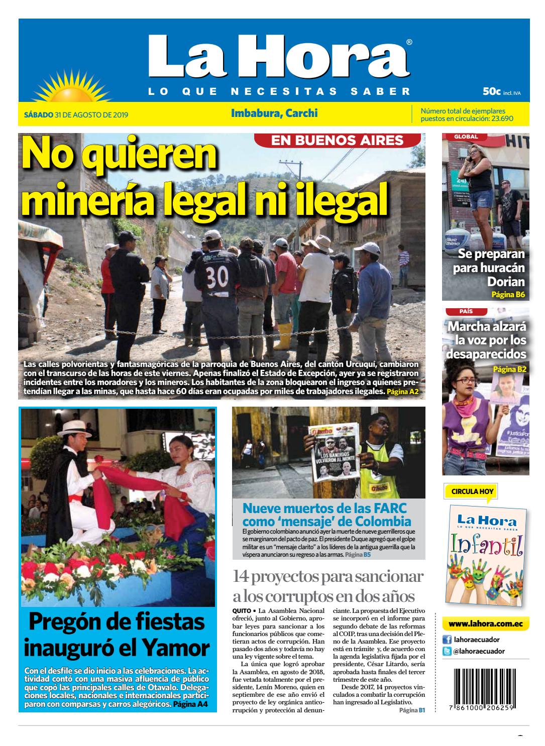 Imbabura 31 De Agosto De 2019 By La Hora Ecuador Issuu imbabura 31 de agosto de 2019 by la