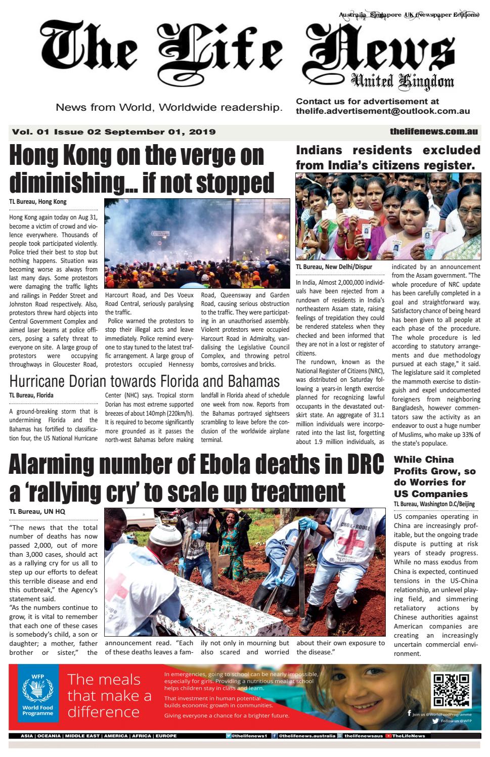 The Life News Uk Sept 1 2019 By The Life News Issuu