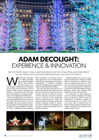 ADAMLIGHTS Adam Decolight Christmas 灯饰目录 2019/ 2020 第 6 页