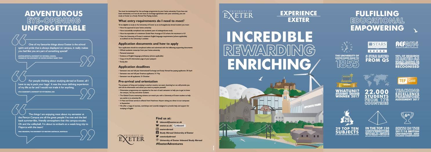 Experience Exeter - Study Abroad 2019 by University of Exeter - Issuu