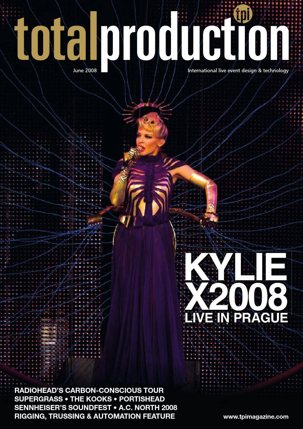 KYLIE: X2008 Tour / TPi Magazine by Mark Cunningham (groovehype