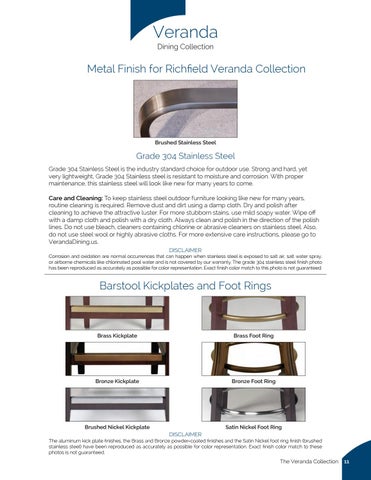 Designmaster Furniture 家具目录 · Veranda Dining by 第 11 页