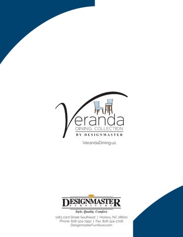 Designmaster Furniture 家具目录 · Veranda Dining by 第 16 页