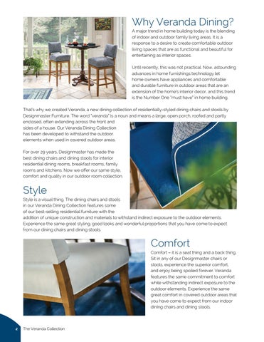 Designmaster Furniture 家具目录 · Veranda Dining by 第 2 页