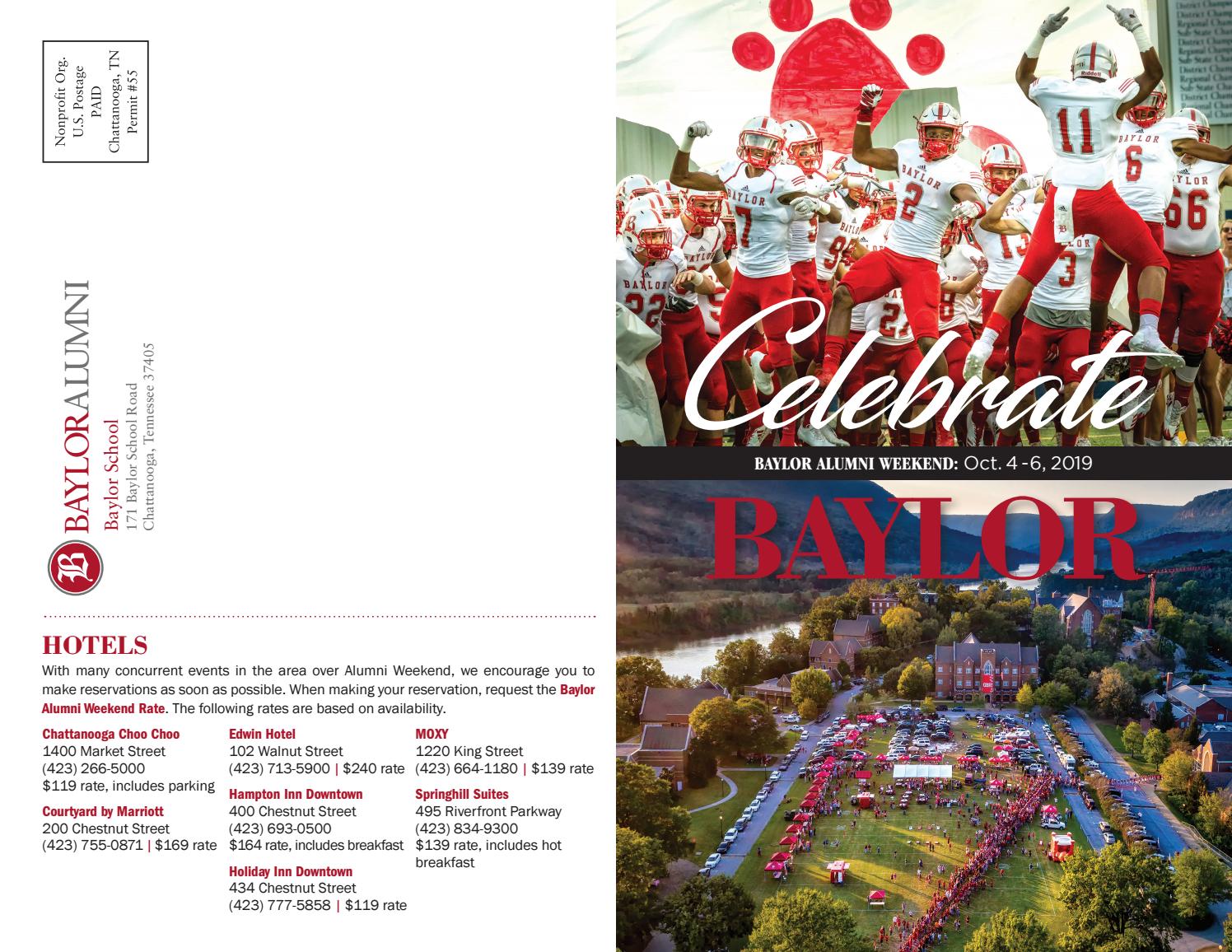 Alumni Weekend Brochure 2019 by Baylor School Issuu