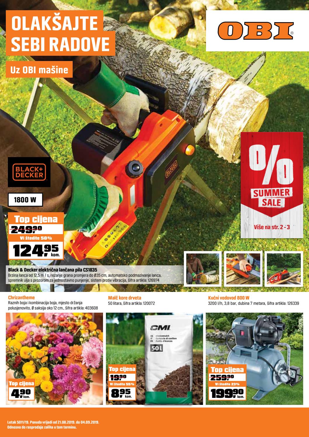 OBI katalog od 21.08.04.09.2019. by Catalog.ba Issuu