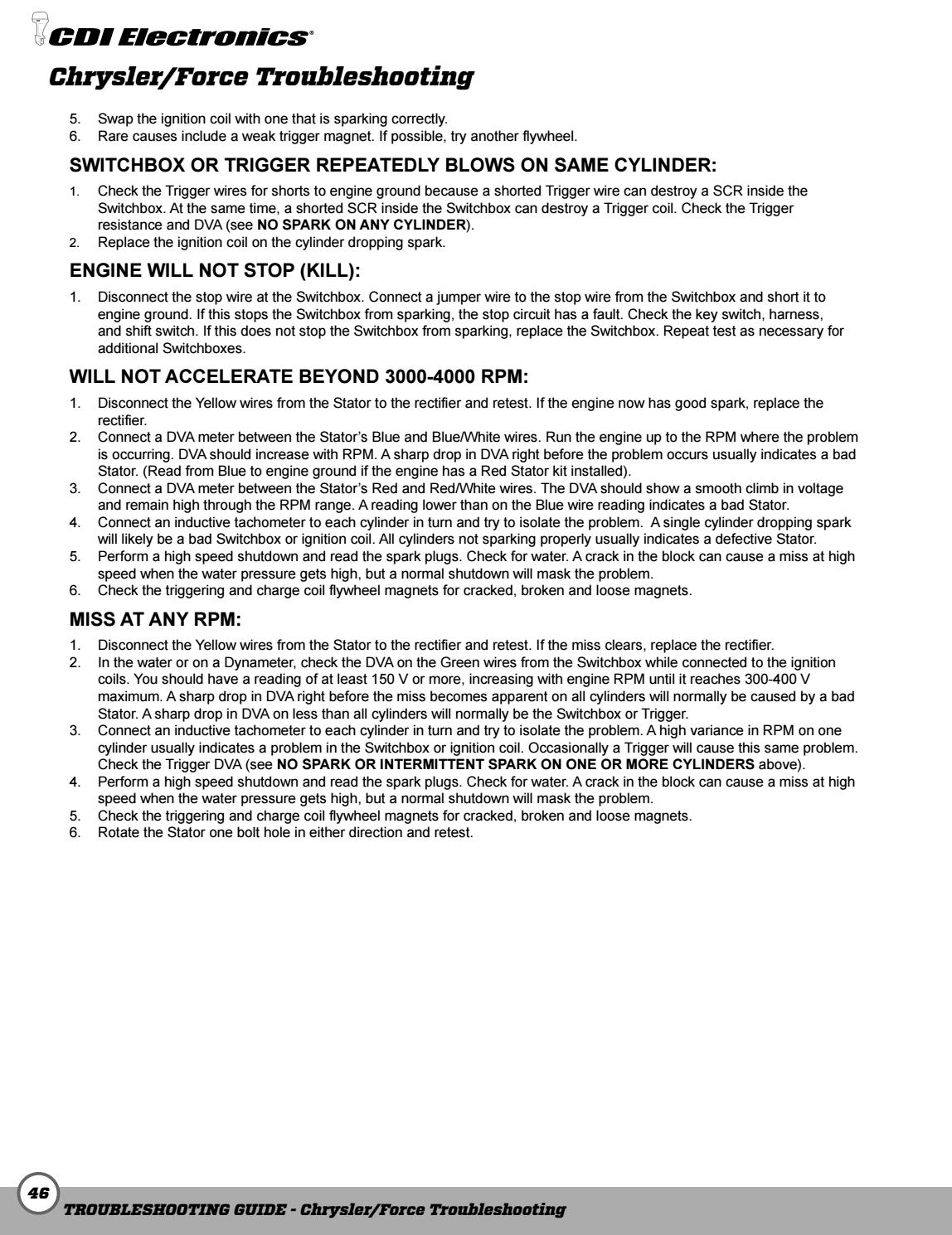 CDI Electronics Practical Outboard Ignition Troubleshooting Guide