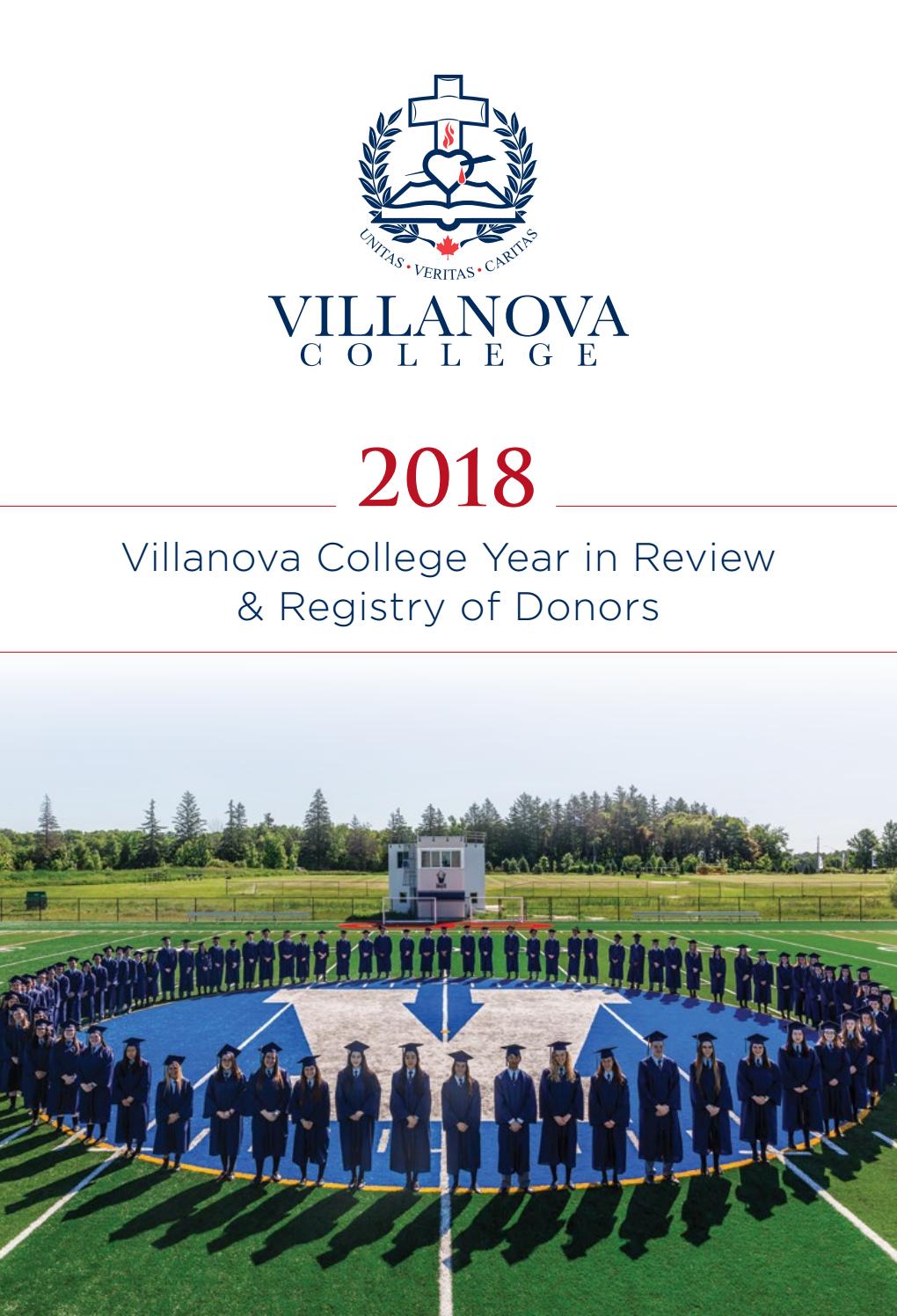 2018 Villanova College YearInReview & Registry of Donors by Villanova