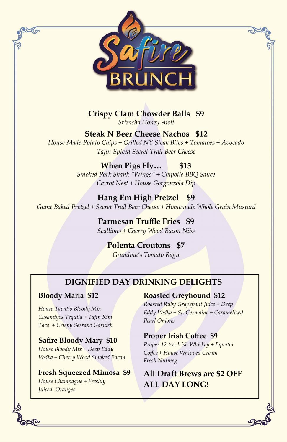 Bar Brunch Menu by Gold Country Casino & Hotel Issuu