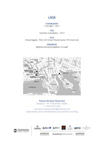 Creative Service Desk Radisson Blu Royal Viking 酒店 , Stockholm Meetings 家具手册 瑞典 第 12 页