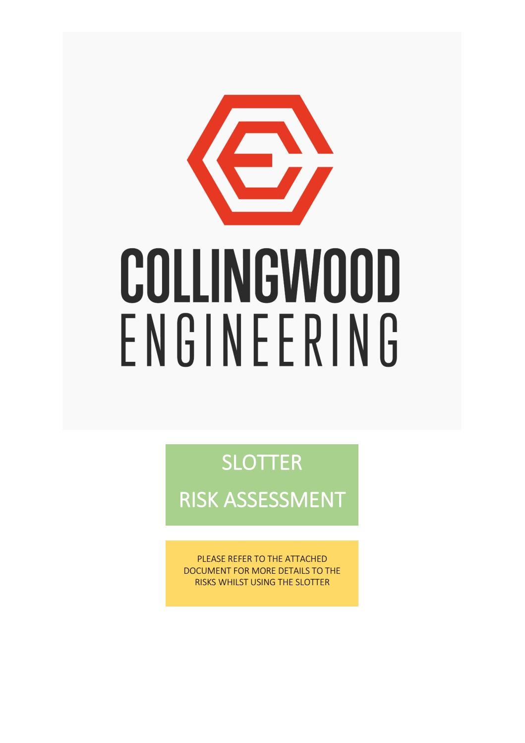 Slotting Machine Risk Assessment by trainload Issuu