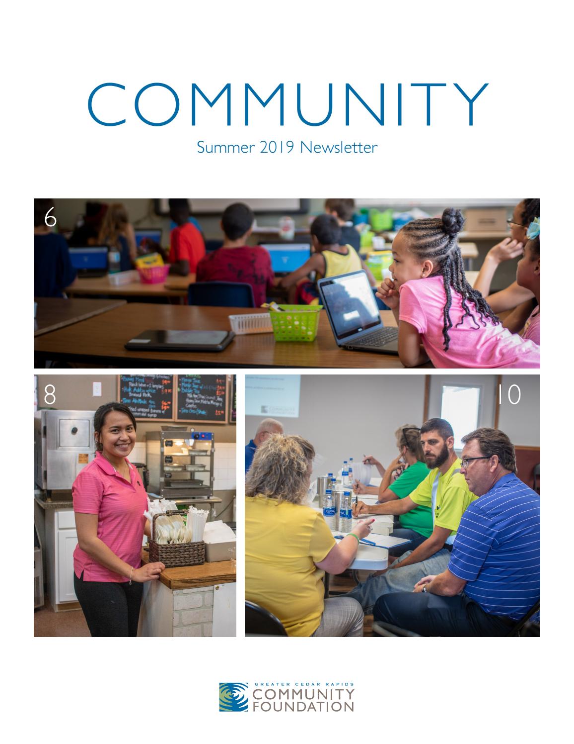 Community Newsletter Summer 2019 by Greater Cedar Rapids Community ...
