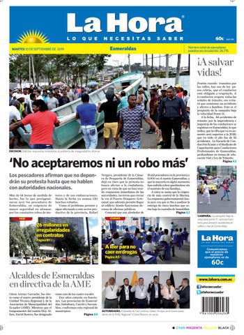 Esmeraldas 10 De Septiembre De 2019 By Diario La Hora Ecuador Issuu