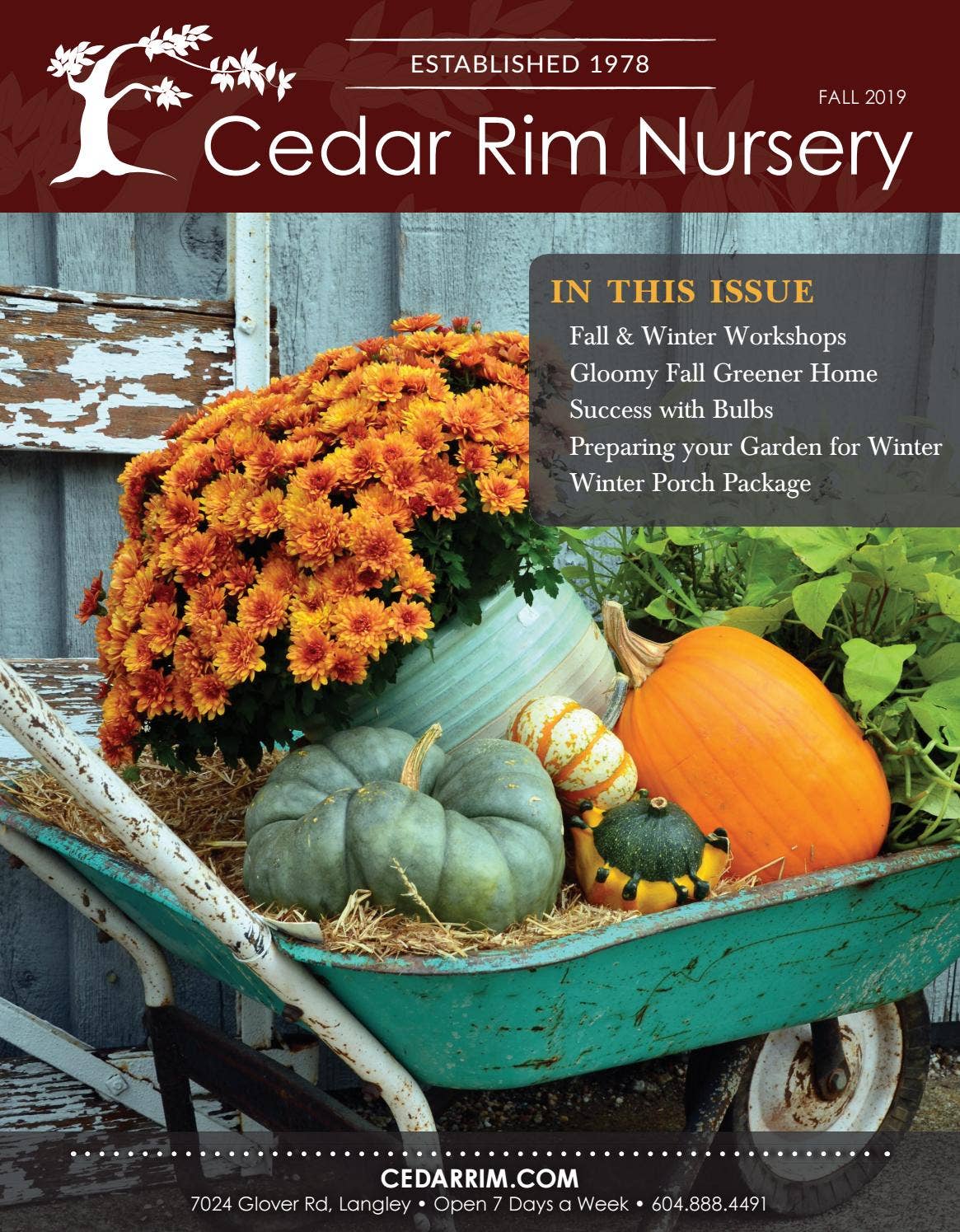 Cedar Rim Cedar Rim Nursery Fall 2019 Magazine by cedarrim - Issuu